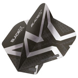 Winmau Blade X Prism Delta Metallic Black & Silver Dart Flights - view 3
