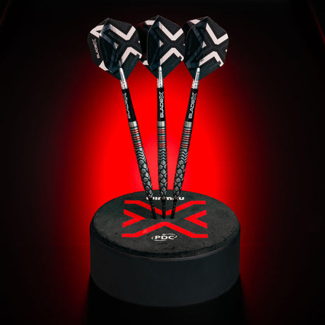 Winmau Blade X Prism Delta Metallic Black & Silver Dart Flights - view 4
