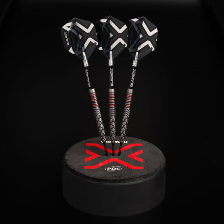 Winmau Blade X Prism Delta Metallic Black & Silver Dart Flights - view 5