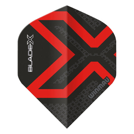 Winmau Blade X Prism Delta Metallic Black & Red Dart Flights