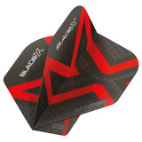 Winmau Blade X Prism Delta Metallic Black & Red Dart Flights - view 3