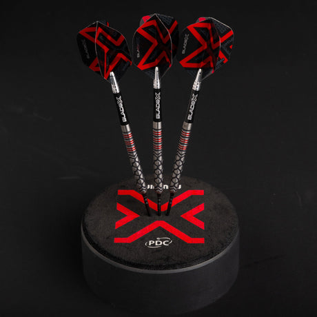Winmau Blade X Prism Delta Metallic Black & Red Dart Flights - view 5