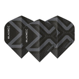 Winmau Blade X Prism Delta Metallic Black Dart Flights - view 2