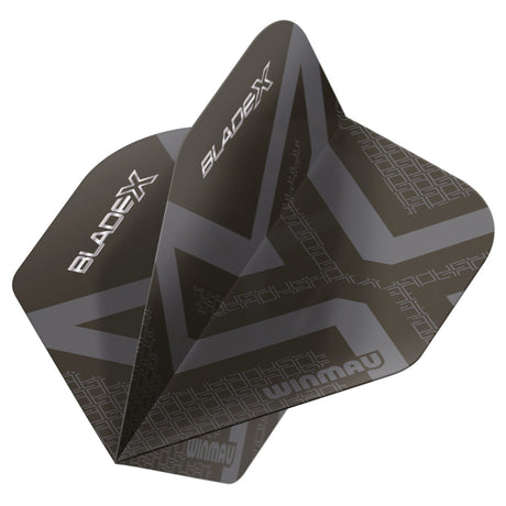 Winmau Blade X Prism Delta Metallic Black Dart Flights - view 3