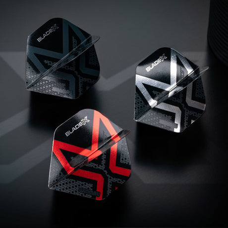 Winmau Blade X Prism Delta Metallic Black Dart Flights - view 6