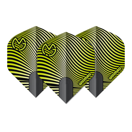 Winmau Prism Delta MvG Green & Black No2 Dart Flights - view 2