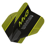 Winmau Prism Delta MvG Black with Green No2 Dart Flights - view 3