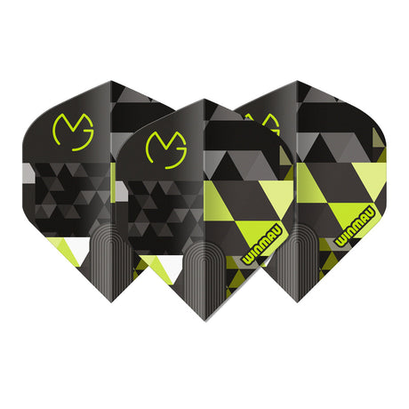 Winmau Prism Delta MvG Logo Green No2 Dart Flights - view 2