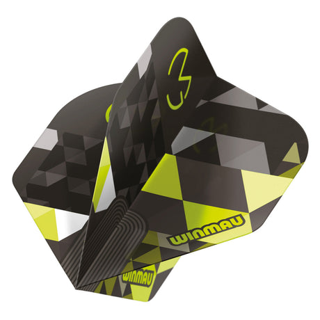 Winmau Prism Delta MvG Logo Green No2 Dart Flights - view 3