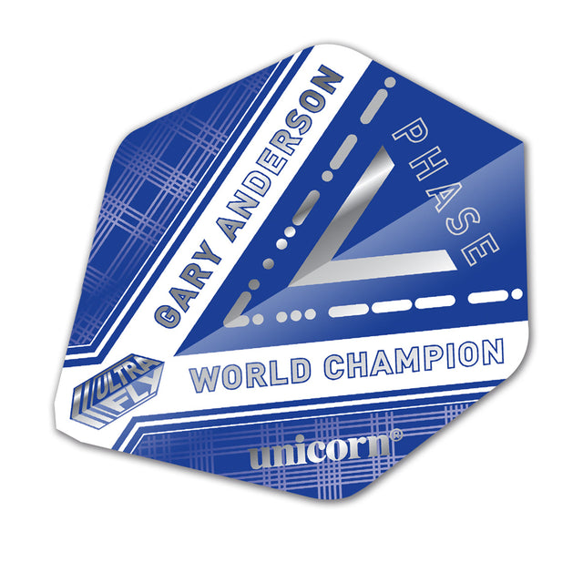 Ultrafly 75 Micron AR2 Shape Gary Anderson Phase 5 Dart Flights by Unicorn