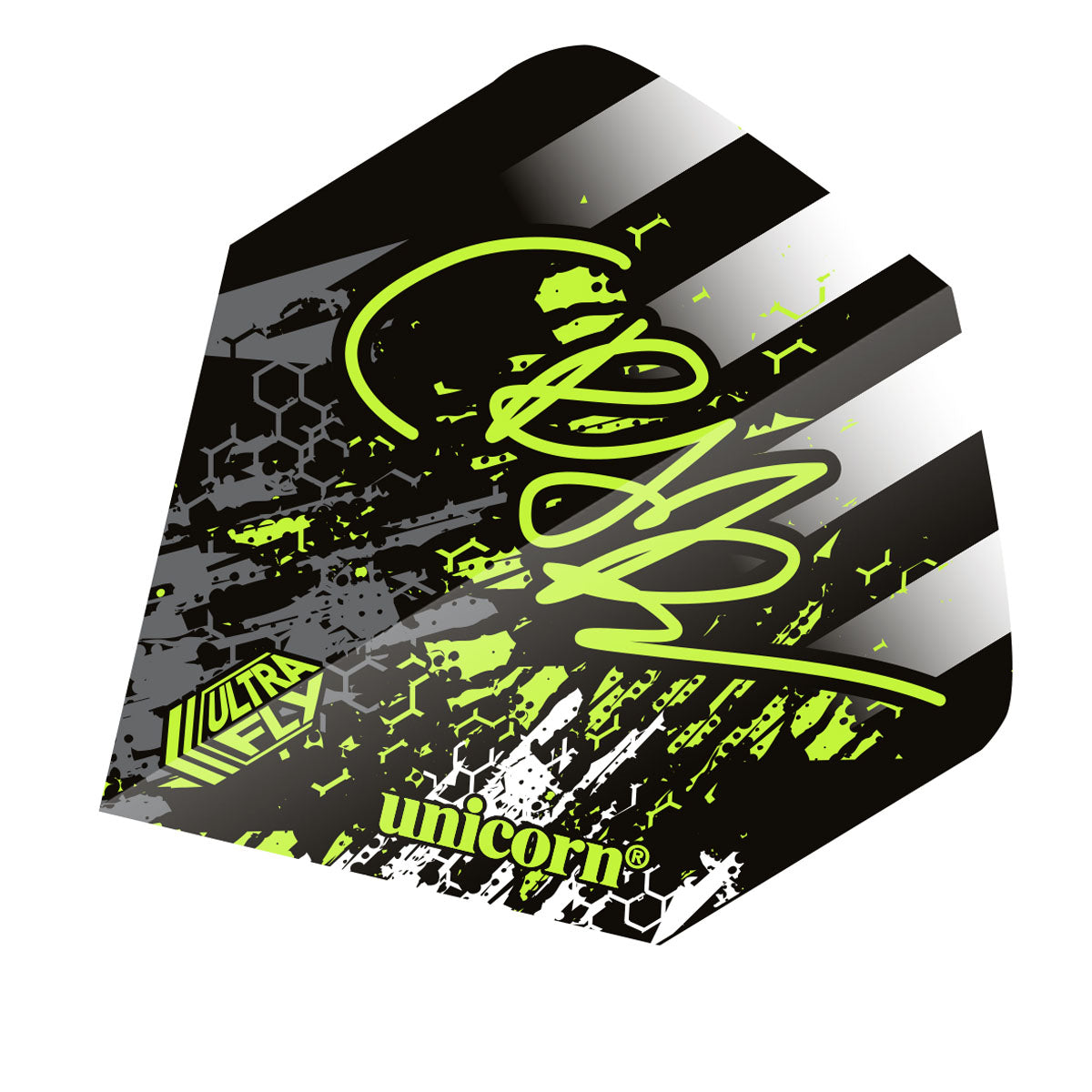 Ultrafly  Bw Callan Rydz Phase 2 Dart Flights by Unicorn - view 2