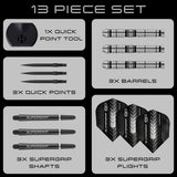 Harrows Supergrip Tapered 90% Tungsten QP Steel Tip Darts - view 6