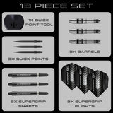 Harrows Supergrip Bomb 90% Tungsten QP Steel Tip Darts - view 6