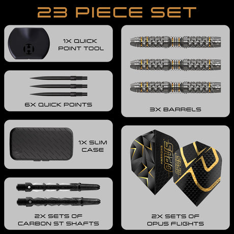 Harrows Opus 90% Tungsten QP Steel Tip Darts - view 6