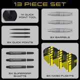 Harrows NX90 Bomb 90% Tungsten QP Steel Tip Darts - view 6