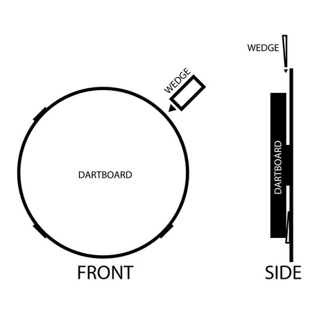 Bulls Foam Wedges for Levelling Dartboards Pack of 4 - view 2