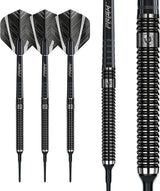 Winmau Blackout 90% Tungsten Soft Tip Darts - Straight Barrel - view 5