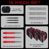 Harrows Damon Heta Series 1 Natural 90% Tungsten QP Steel Tip Darts - view 7
