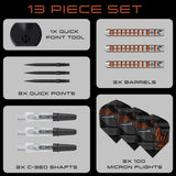 Harrows Luke Woodhouse Series 2 90% Tungsten QP Steel Tip Darts - view 7
