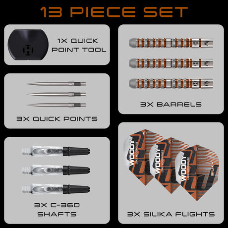 Harrows Luke Woodhouse Series 3 90% Tungsten QP Steel Tip Darts - view 7