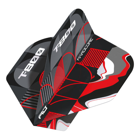 T800 Hardcore Premium No2 Dart Flights by Red Dragon - view 3