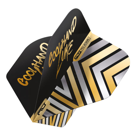 Luke Humphries Gold Hardcore Premium No1 Dart Flights by Red Dragon - view 3