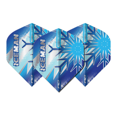 Gerwyn Price Blue Flake Hardcore Premium No2 Dart Flights by Red Dragon - view 2