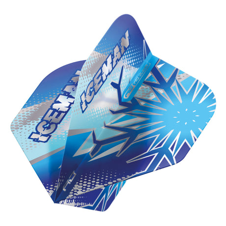 Gerwyn Price Blue Flake Hardcore Premium No2 Dart Flights by Red Dragon - view 3