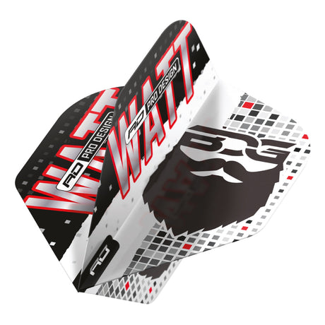 Jason Watt BDG Hardcore Premium No2 Dart Flights by Red Dragon - view 3