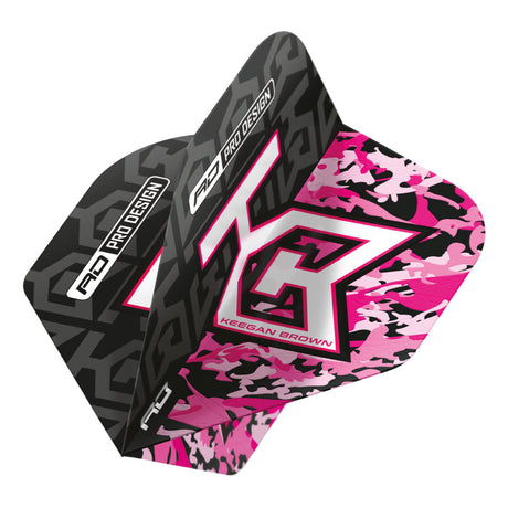 Keegan Brown Hardcore No2 Dart Flights by Red Dragon - view 3