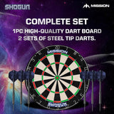 Mission Shogun Dartboard Set - Round Wire Dartboard with 2 sets of darts - view 4
