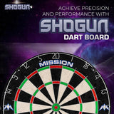 Mission Shogun Dartboard Set - Round Wire Dartboard with 2 sets of darts - view 5