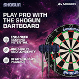 Mission Shogun Dartboard Set - Round Wire Dartboard with 2 sets of darts - view 6