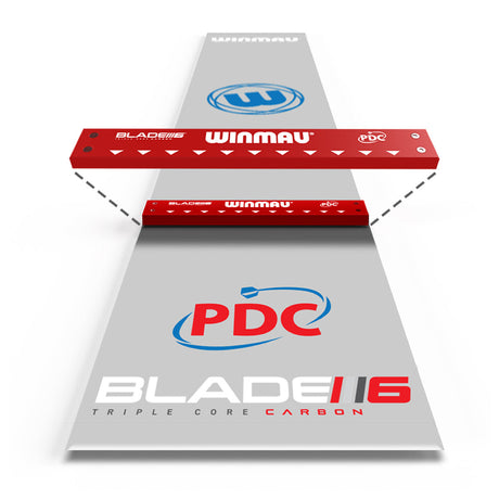 Clearzone PVC Dart Mat with Integrated Oche by Winmau - The Darts Shop
