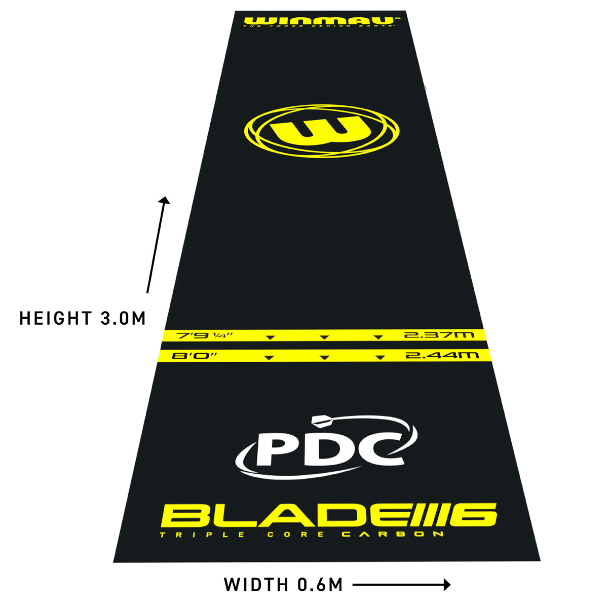 Pro Zone Essential PVC Dart Mat by Winmau - view 4