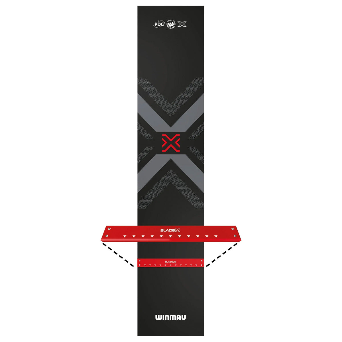 Winmau Blade X Pro Zone PVC Dart Mat & Integrated Oche - view 4