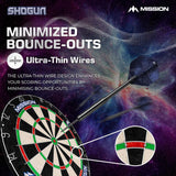 Mission Shogun Dartboard Set - Round Wire Dartboard with 2 sets of darts - view 7