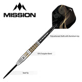 *Mission Almudena Fajardo Ayuso Darts - Steel Tip - 95% Tungsten - Gold PVD Milled Silver - view 3