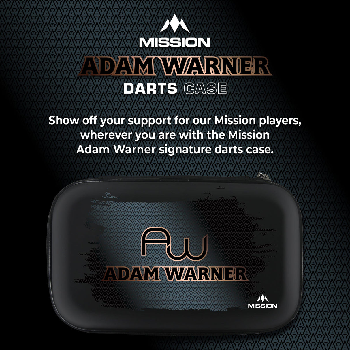 Mission Darts Players- EVA Dart Case - Adam Warner - view 2