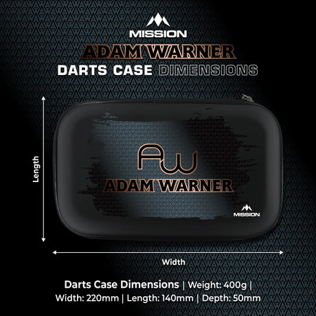Mission Darts Players- EVA Dart Case - Adam Warner - view 5