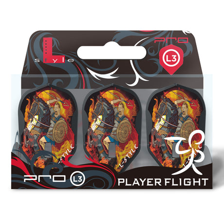 L-Style Alexander Merkx PRO Dart Flights Black L3 Shape - view 3
