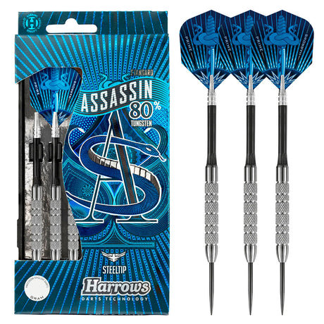 Harrows Assassin Knurled 80% Tungsten Steel Tip Darts - view 7