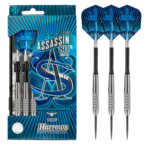 Harrows Assassin Knurled 80% Tungsten Steel Tip Darts - view 19