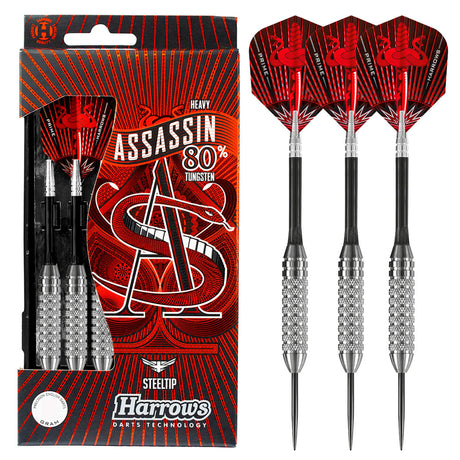 Harrows Assassin Knurled Heavy 80% Tungsten Darts - view 12