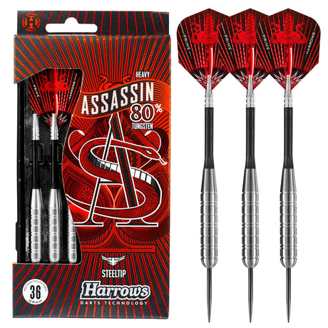 Harrows Assassin Ringed Heavy 80% Tungsten Darts - view 13