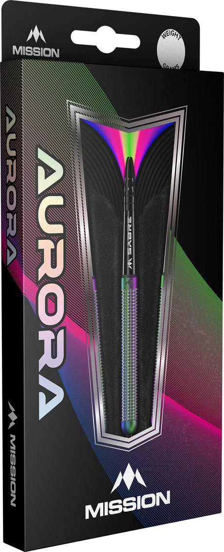 Mission Aurora Darts - Steel Tip - 90% Tungsten - Coral PVD - view 3