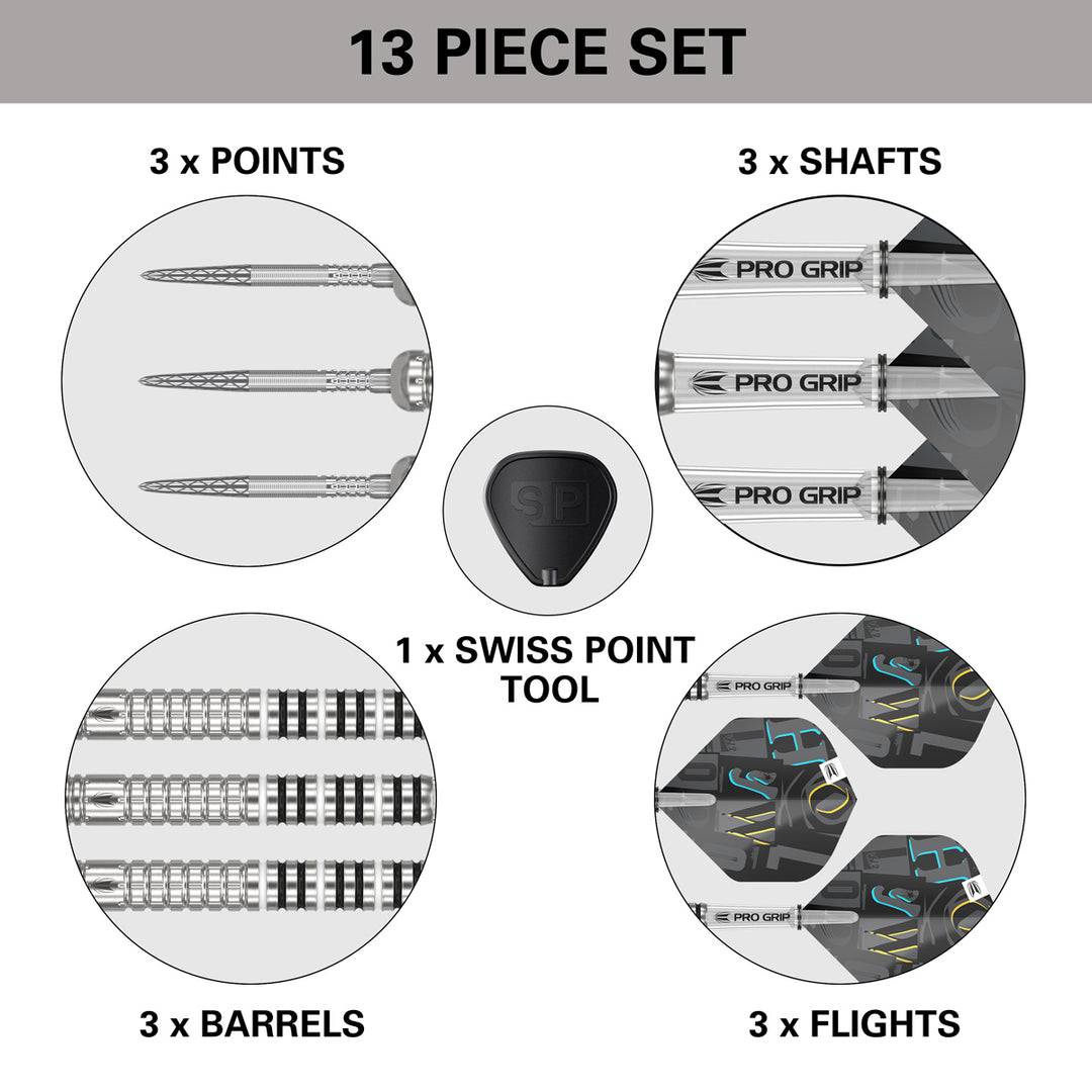 Chris Dobey G1 90% Tungsten Steel Tip Darts by Target - The Darts Shop