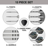 Chris Dobey G1 90% Tungsten Steel Tip Darts by Target - The Darts Shop