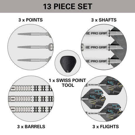 Chris Dobey G1 90% Tungsten Steel Tip Darts by Target - The Darts Shop