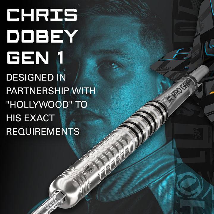 Chris Dobey G1 90% Tungsten Steel Tip Darts by Target - The Darts Shop